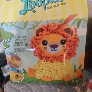 Lion Plush Craft Kit - Vibrant Orange and Yellow